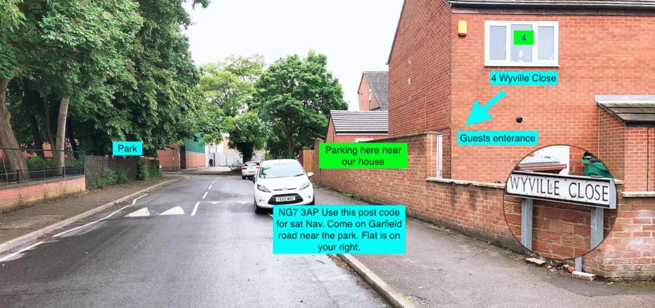 Flat 1 - Entire Modern Studio With En-Suite And Free Parking Close To Qmc, City Centre & Notts Uni Nottingham Kültér fotó